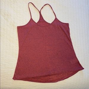 Racer back magenta tank top